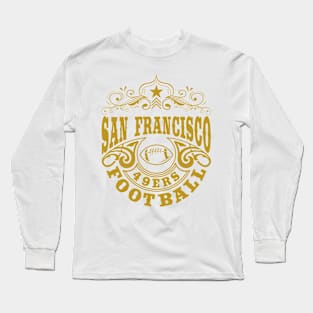Vintage Retro San Francisco 49ers Football Long Sleeve T-Shirt